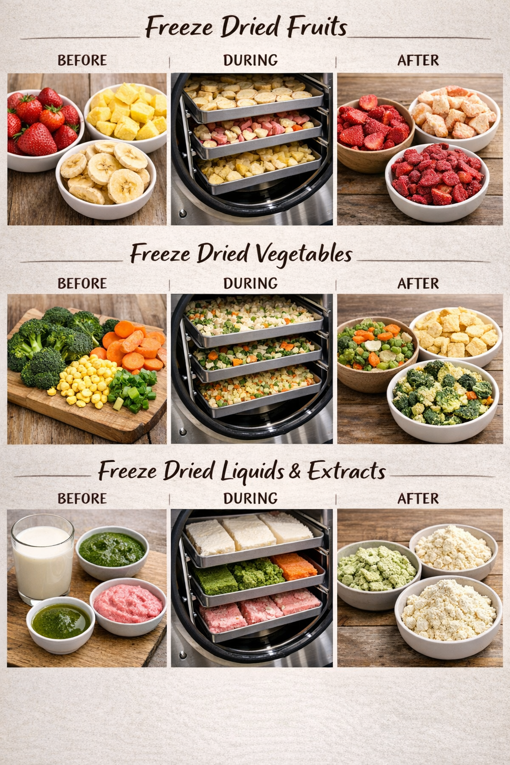 Proses freeze drying: sebelum, selama, dan sesudah — buah, sayur, dan liquid